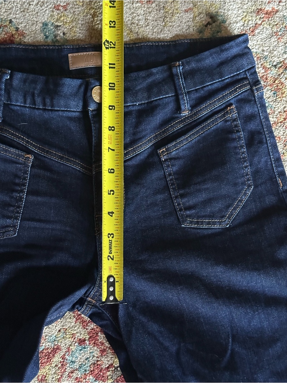 KUT FROM THE KLOTH charlotte high-rise wide leg wide front pockets raw hem 6 - Picture 12 of 13
